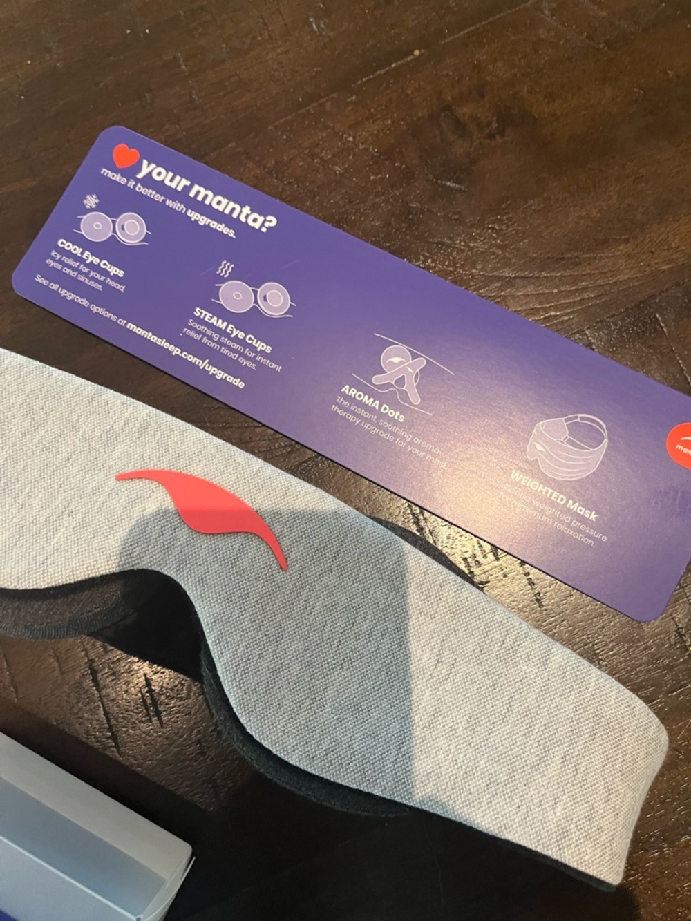 Manta Sleep Premium Gray Sleep Mask by Manta - Picture 4 of 4